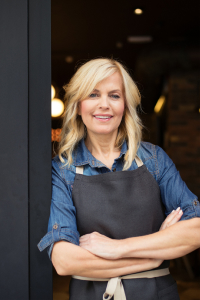 Happy business owner