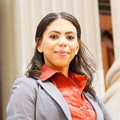 Business woman smiling